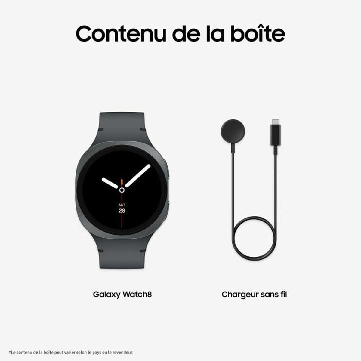 Smartwatch Samsung Watch8 Black Graphite 1,3" 40 mm-5
