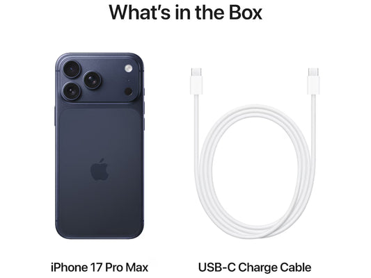 iPhone 17 Pro Max 256GB (djupblå) Smartphone, 6,9" Super Retina XDR-skärm, 48+48+48MP kamera, IP68, 5G